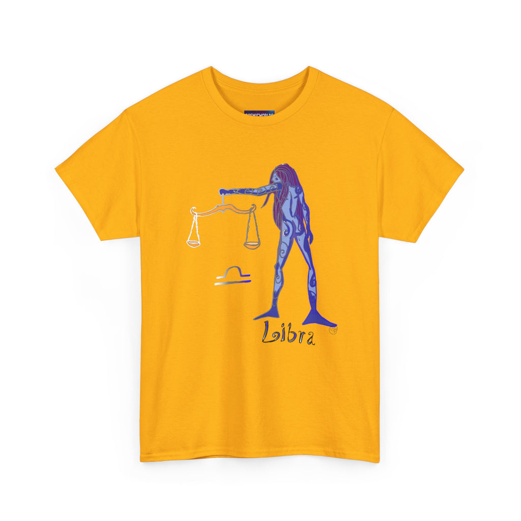 Libra Zodiac T-Shirt — Artistic Scales Astrology Tee