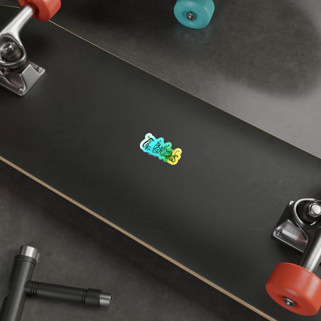 Holographic Die-Cut Sticker — "The Plantozoids" Iridescent Logo Sticker for Skateboards, Laptops & Water Bottles