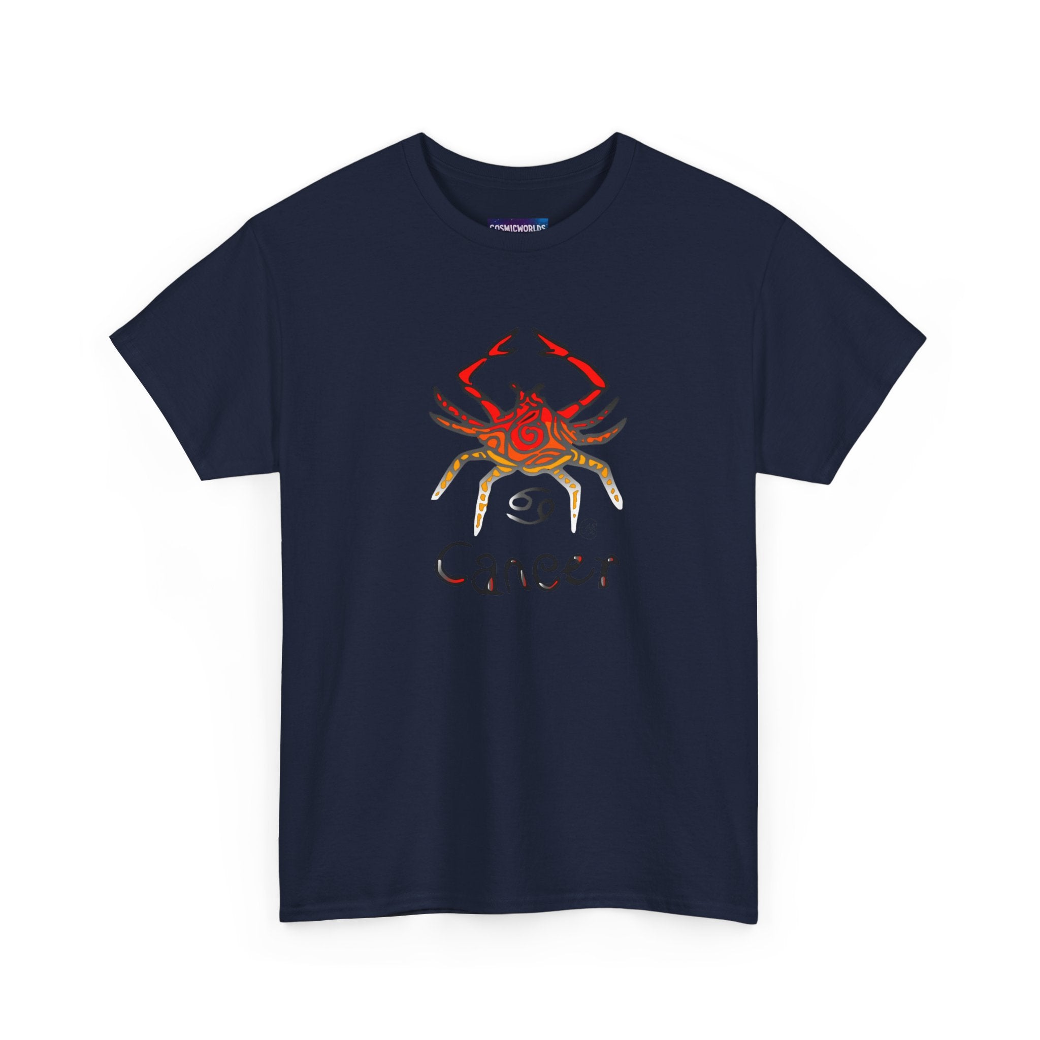 Cancer Zodiac T‑Shirt — Watercolor Crab Astrology Tee (Cancer)