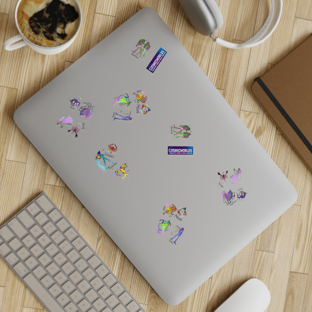 Zodiac Sticker Sheet Bundle, 10pcs