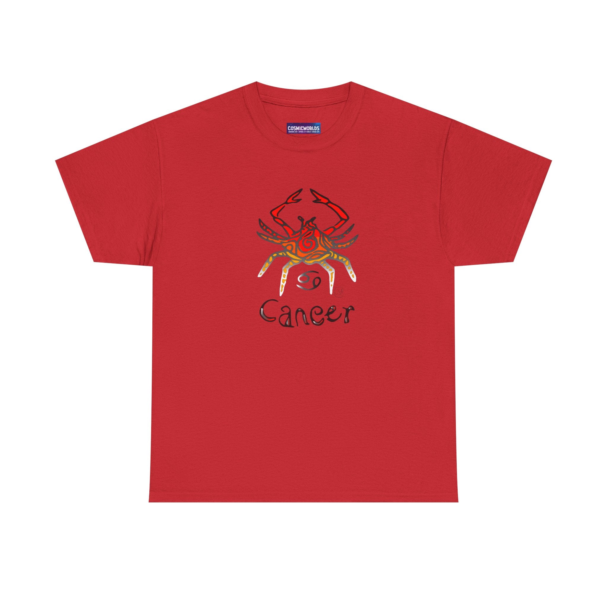 Cancer Zodiac T‑Shirt — Watercolor Crab Astrology Tee (Cancer)