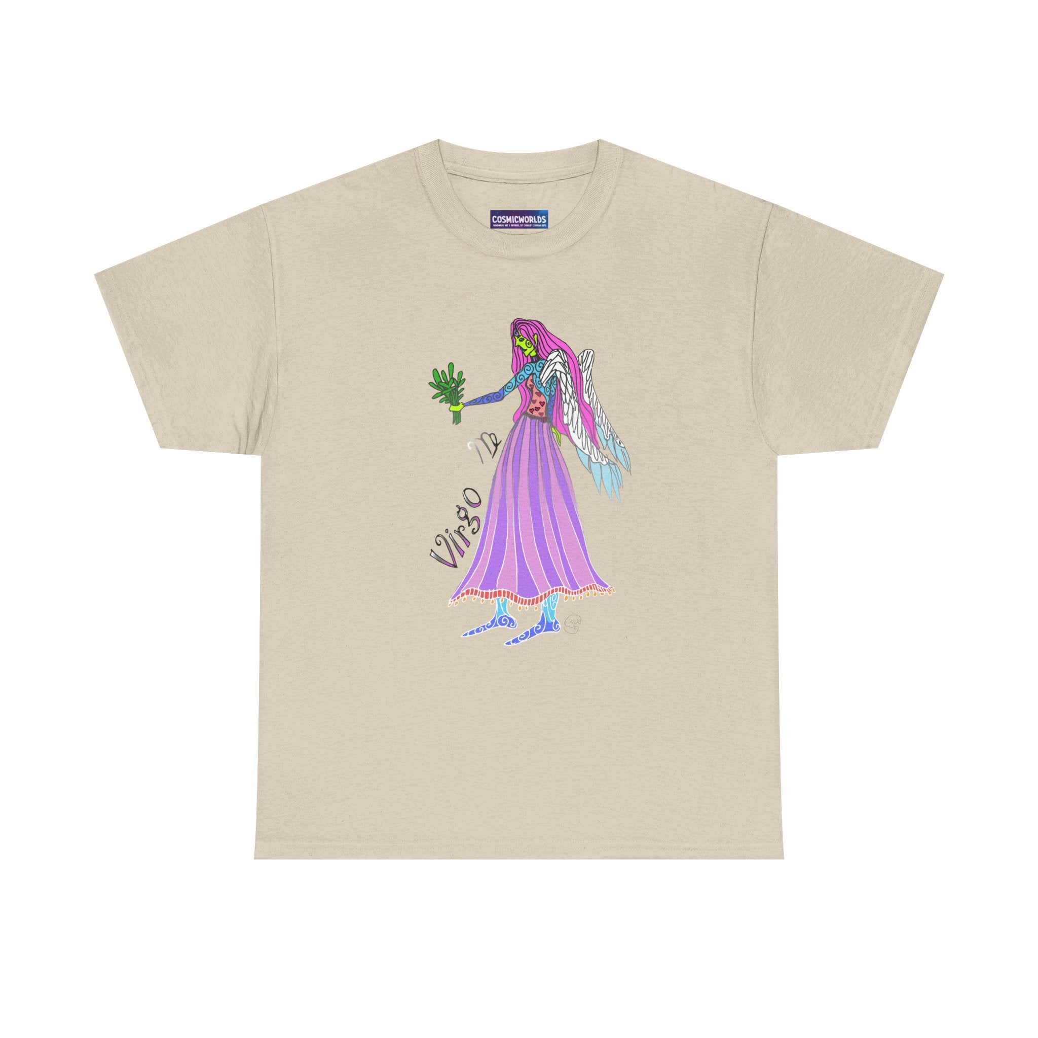 Virgo Zodiac Tee — Purple Virgo Girl Astrology T-Shirt