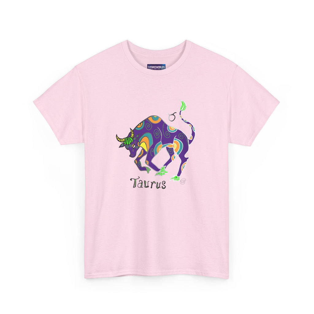Taurus Bull Zodiac T-Shirt — Colorful Astrological Tee for Taurus Birthday Gifts