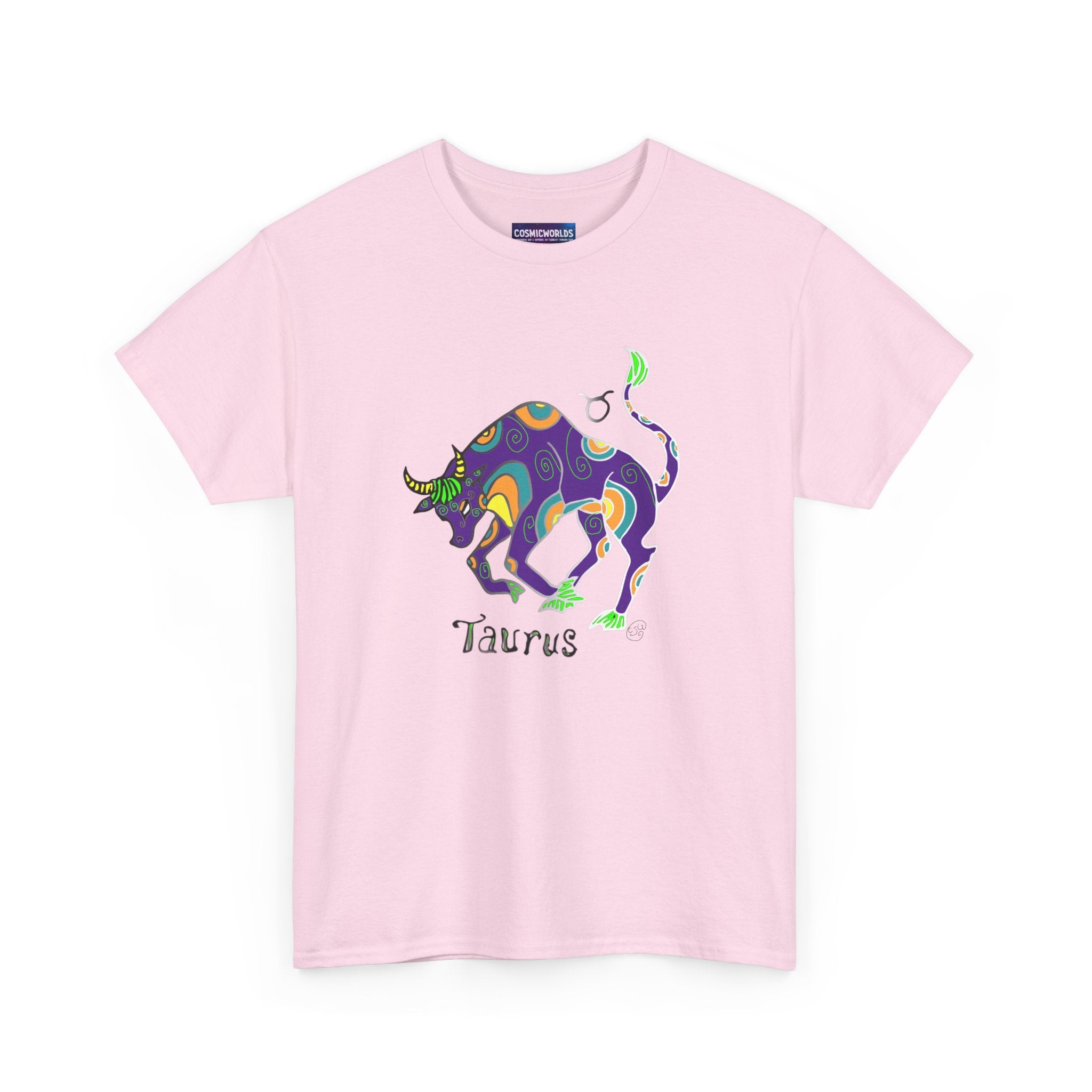 Taurus Bull Zodiac T-Shirt — Colorful Astrological Tee for Taurus Birthday Gifts