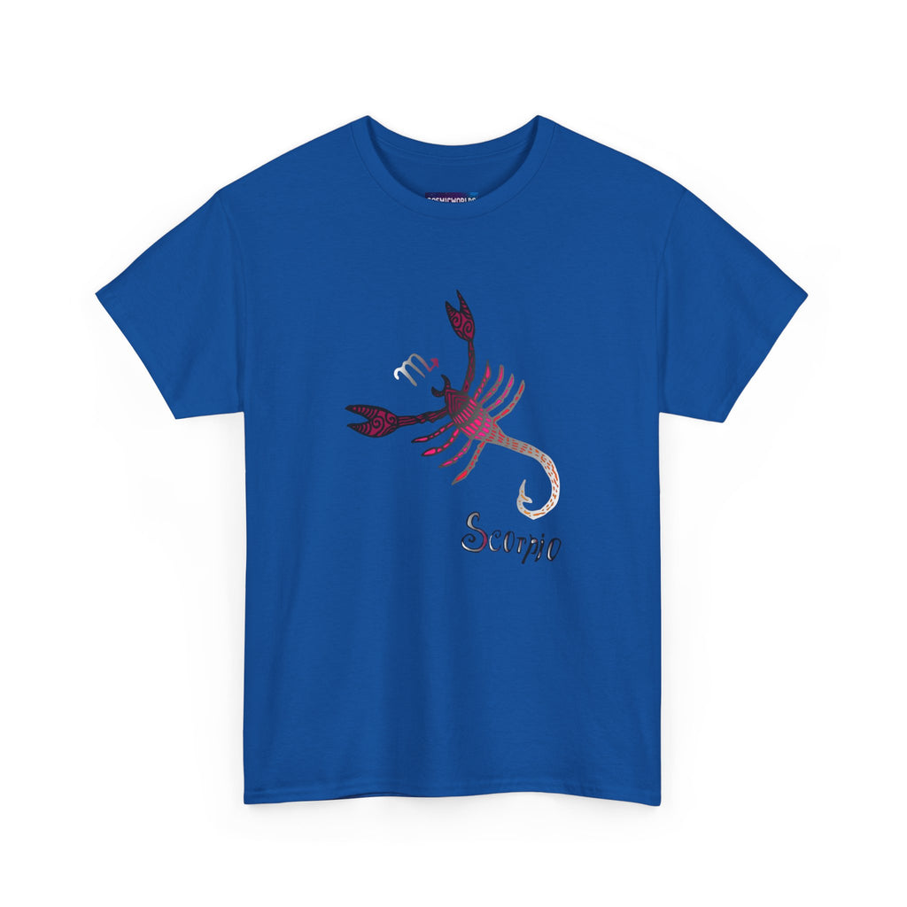Scorpio Zodiac T‑Shirt — Stylized Scorpion Astrology Tee
