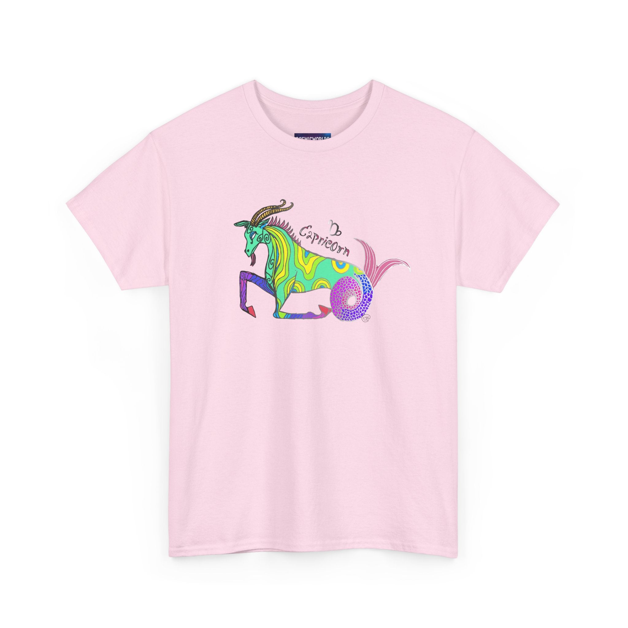 Capricorn Mythical Goat Tee — Colorful Zodiac Shirt