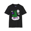 Herb Cat T-Shirt – Funny Cannabis Cat Graphic Tee ("Smells Like Hemp")