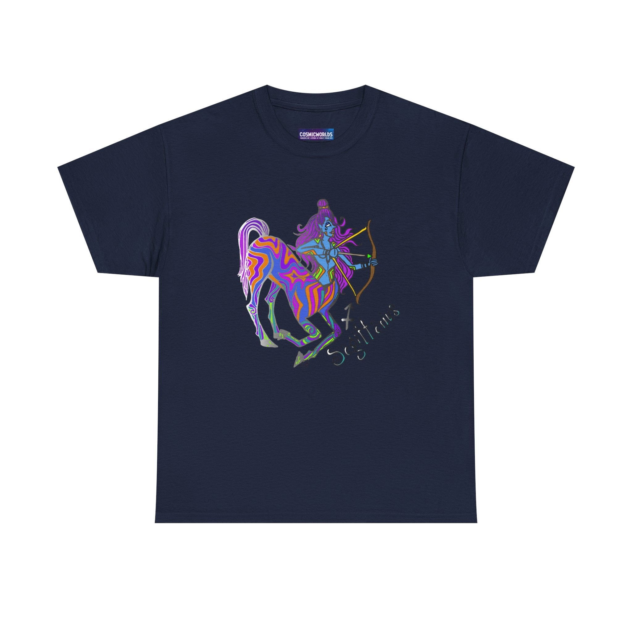 Sagittarius Centaur Archer T-Shirt — Colorful Zodiac Astrology Tee