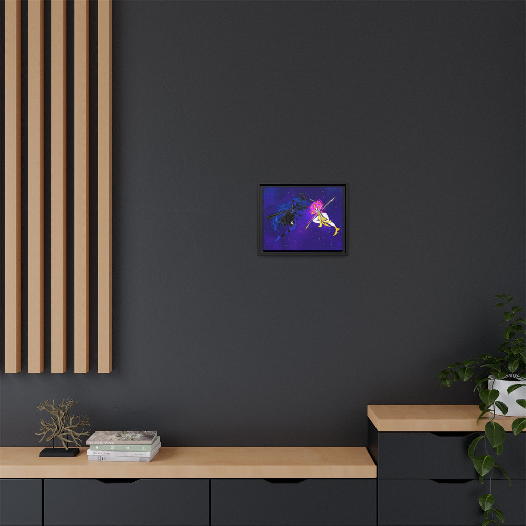 Framed Matte Canvas — Cosmic Duel Sailor Warriors Wall Art
