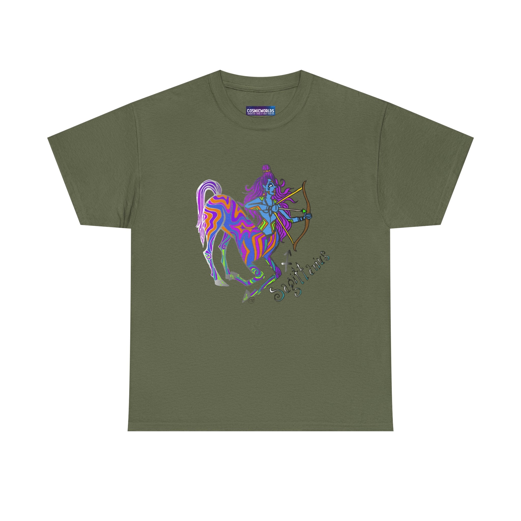 Sagittarius Centaur Archer T-Shirt — Colorful Zodiac Astrology Tee