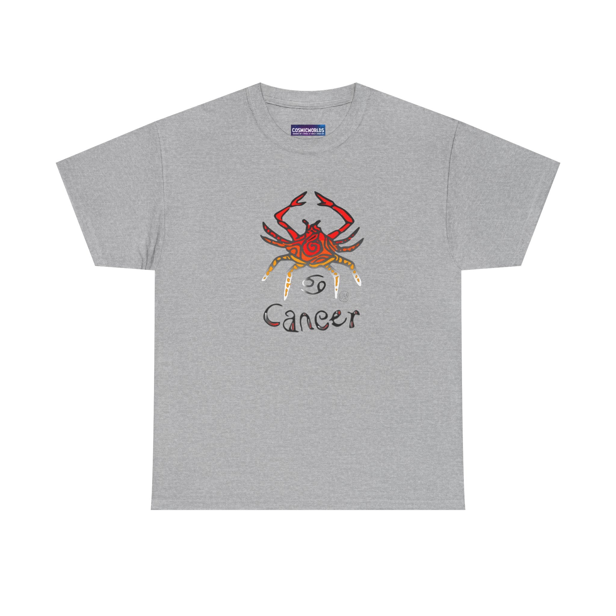 Cancer Zodiac T‑Shirt — Watercolor Crab Astrology Tee (Cancer)