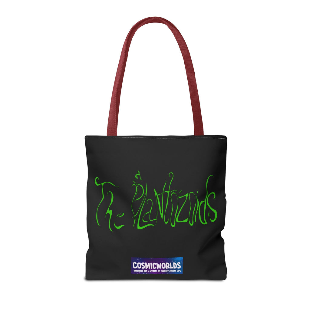 Psychedelic Garden Tote Bag — Colorful Alien Floral Art AOP