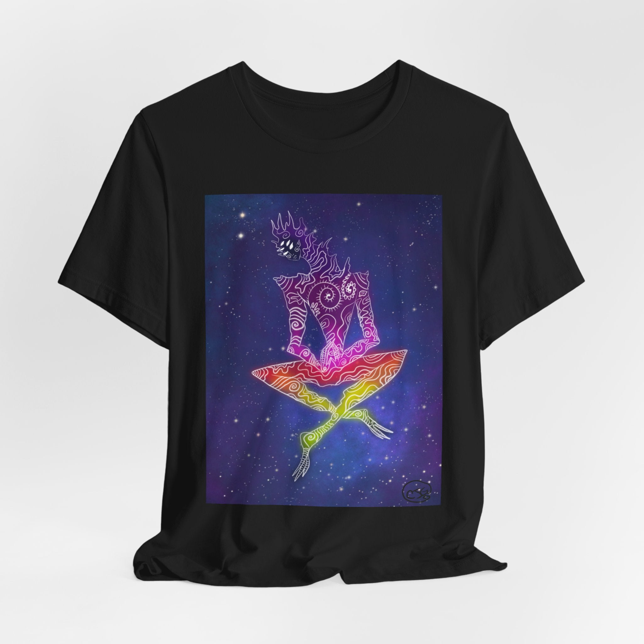 Cosmic Giant Tee — Vibrant Boho Cosmic Art T-Shirt