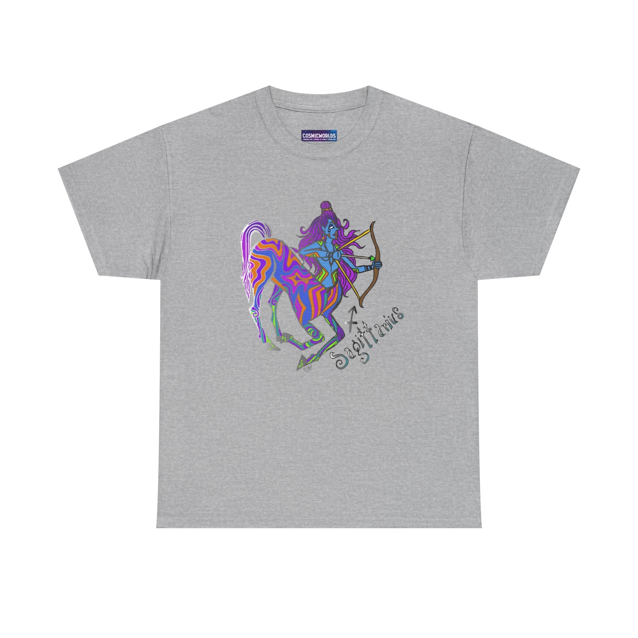 Sagittarius Centaur Archer T-Shirt — Colorful Zodiac Astrology Tee
