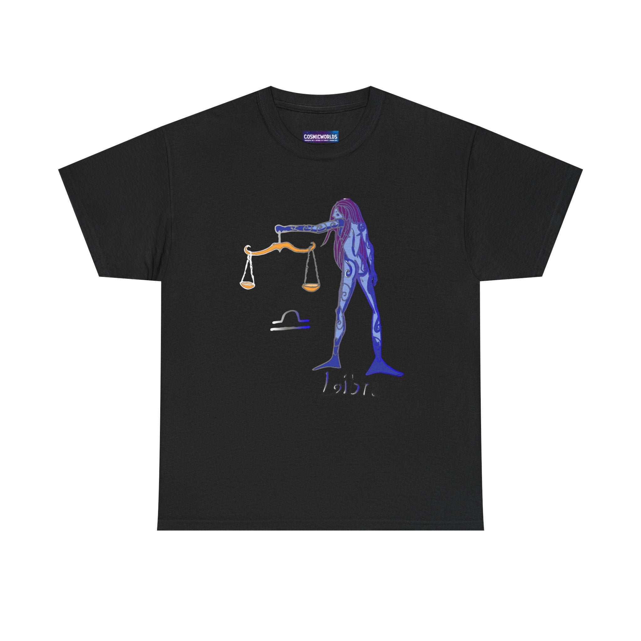 Libra Zodiac T-Shirt — Artistic Scales Astrology Tee