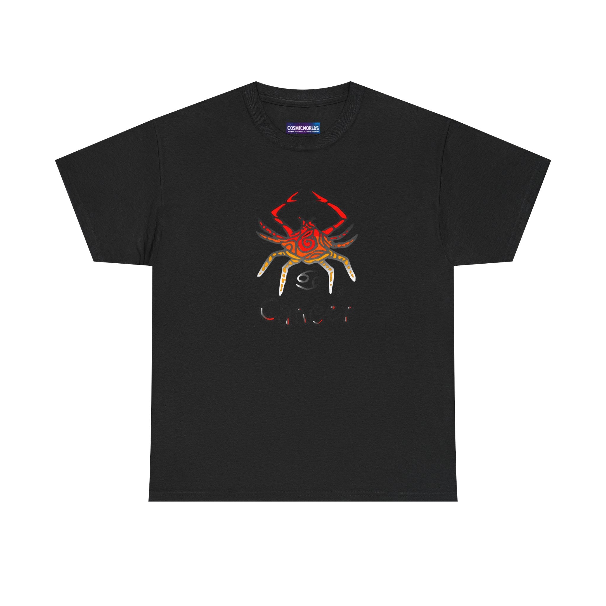 Cancer Zodiac T‑Shirt — Watercolor Crab Astrology Tee (Cancer)