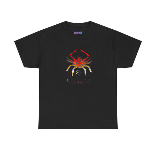 Cancer Zodiac T‑Shirt — Watercolor Crab Astrology Tee (Cancer)