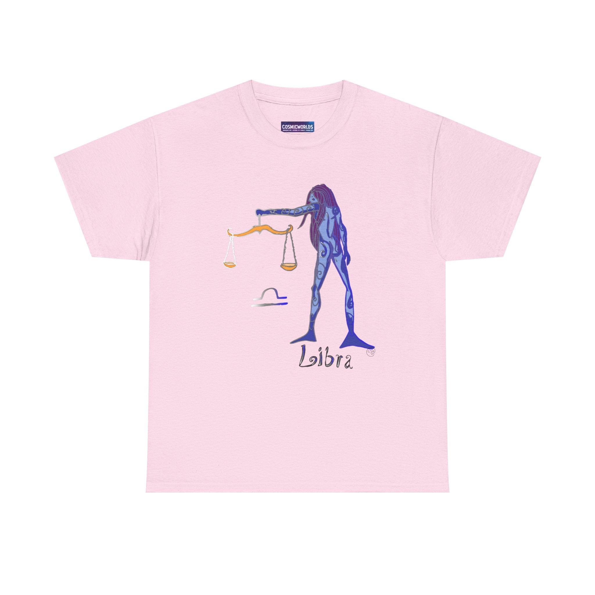 Libra Zodiac T-Shirt — Artistic Scales Astrology Tee