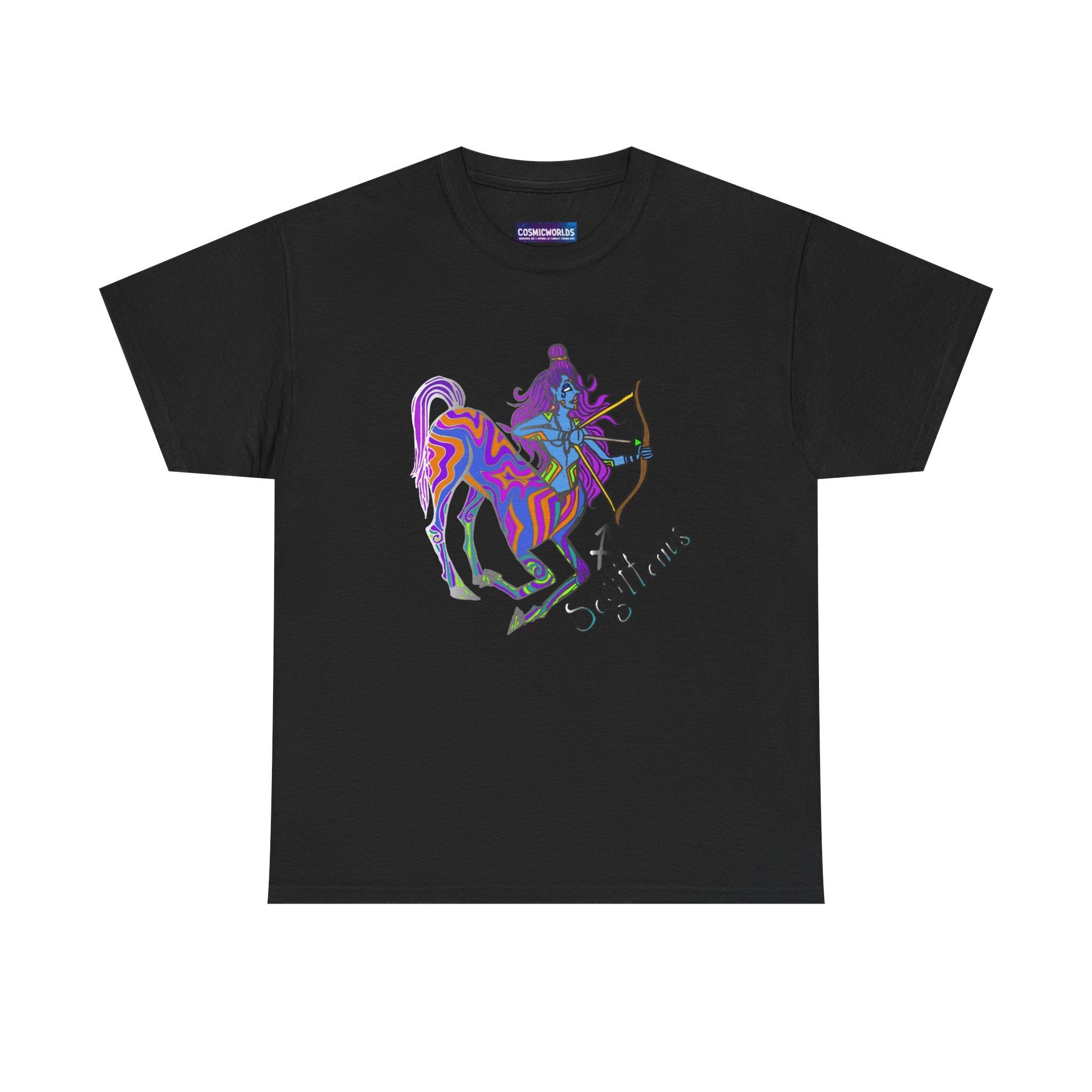 Sagittarius Centaur Archer T-Shirt — Colorful Zodiac Astrology Tee