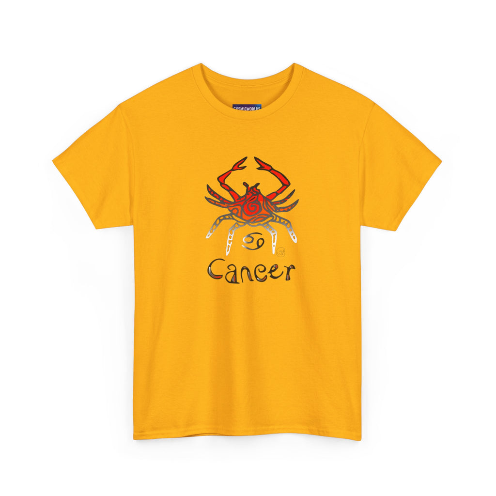 Cancer Zodiac T‑Shirt — Watercolor Crab Astrology Tee (Cancer)