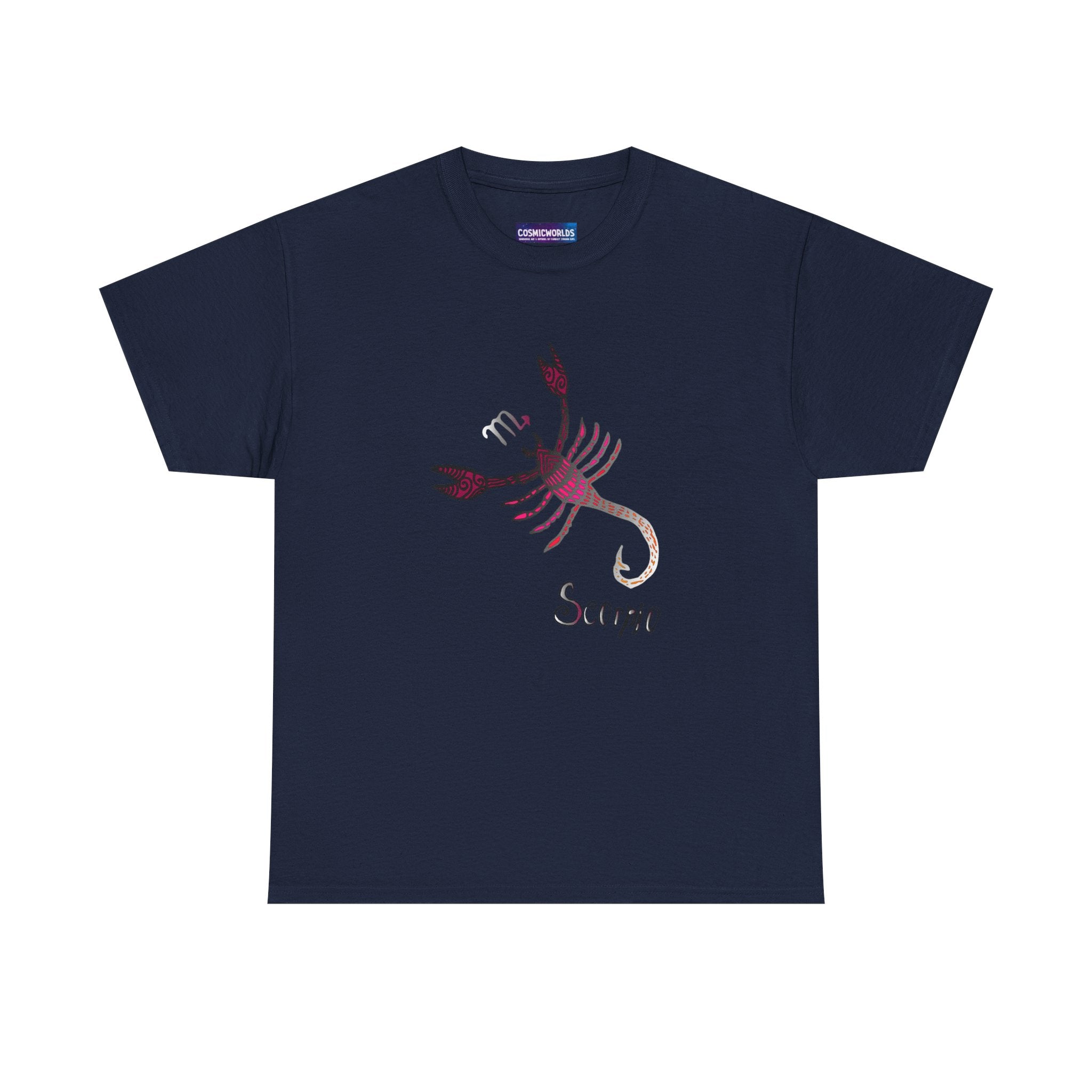 Scorpio Zodiac T‑Shirt — Stylized Scorpion Astrology Tee