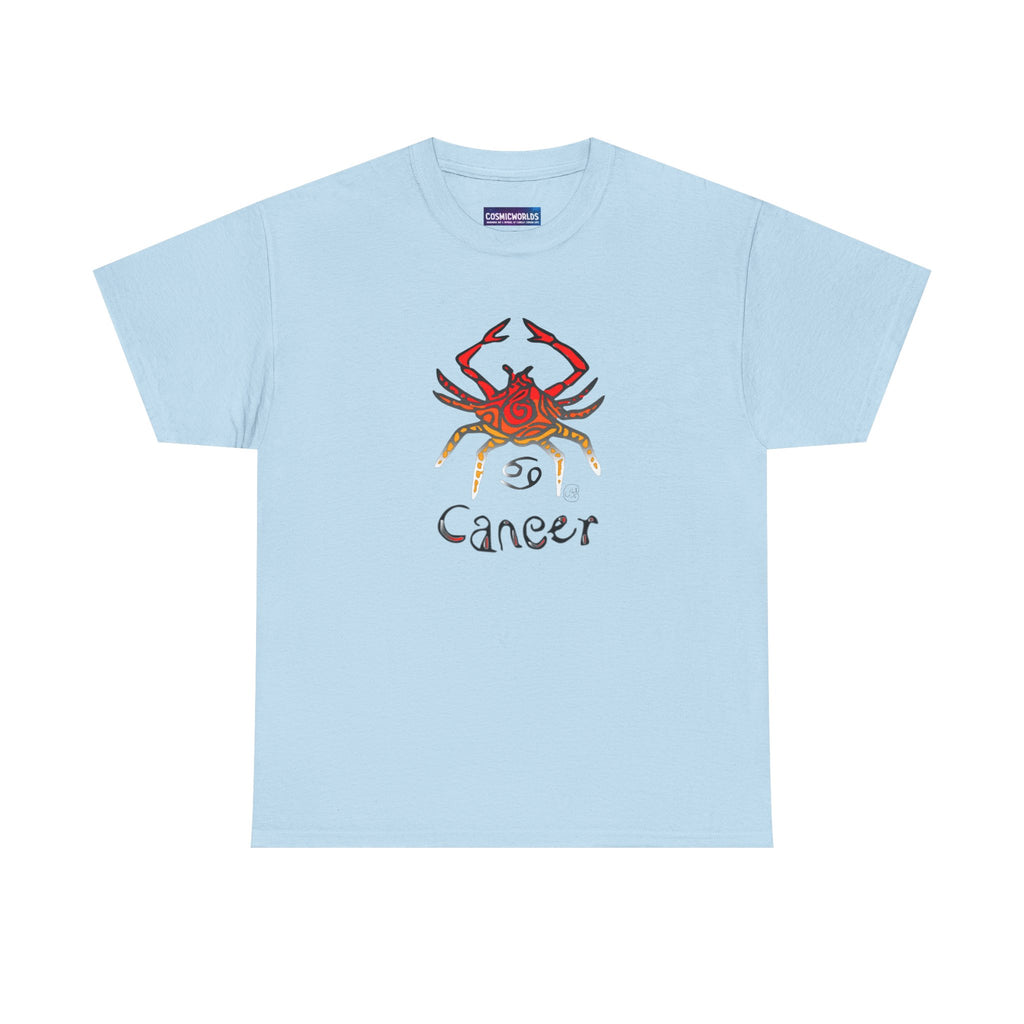 Cancer Zodiac T‑Shirt — Watercolor Crab Astrology Tee (Cancer)