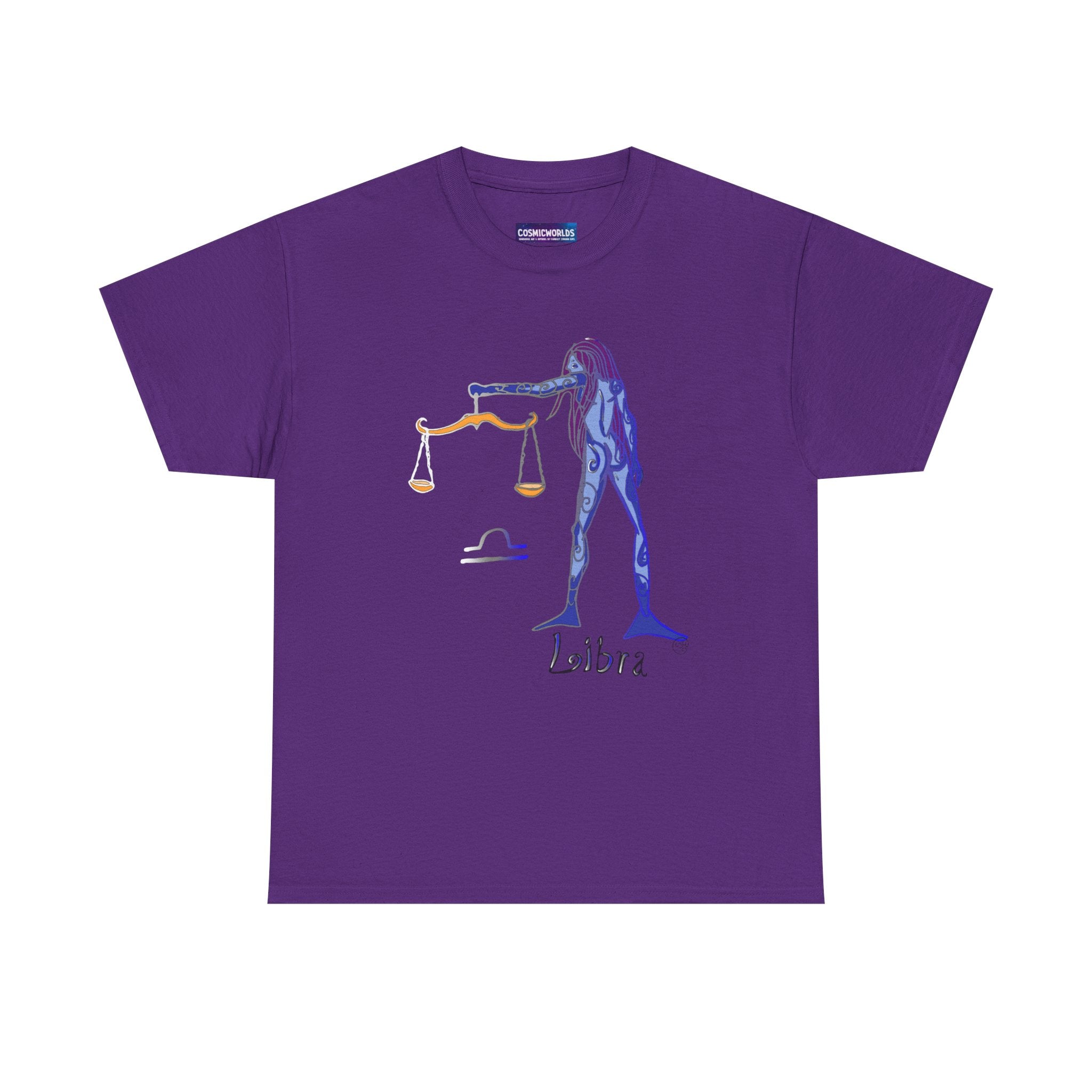 Libra Zodiac T-Shirt — Artistic Scales Astrology Tee