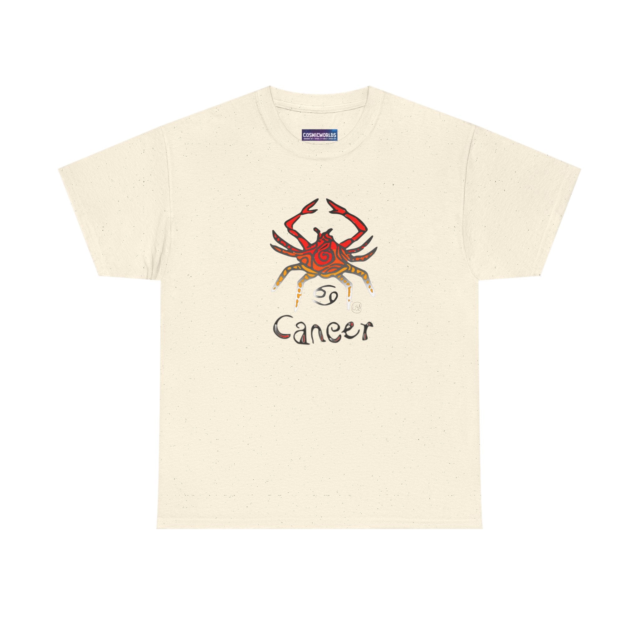 Cancer Zodiac T‑Shirt — Watercolor Crab Astrology Tee (Cancer)