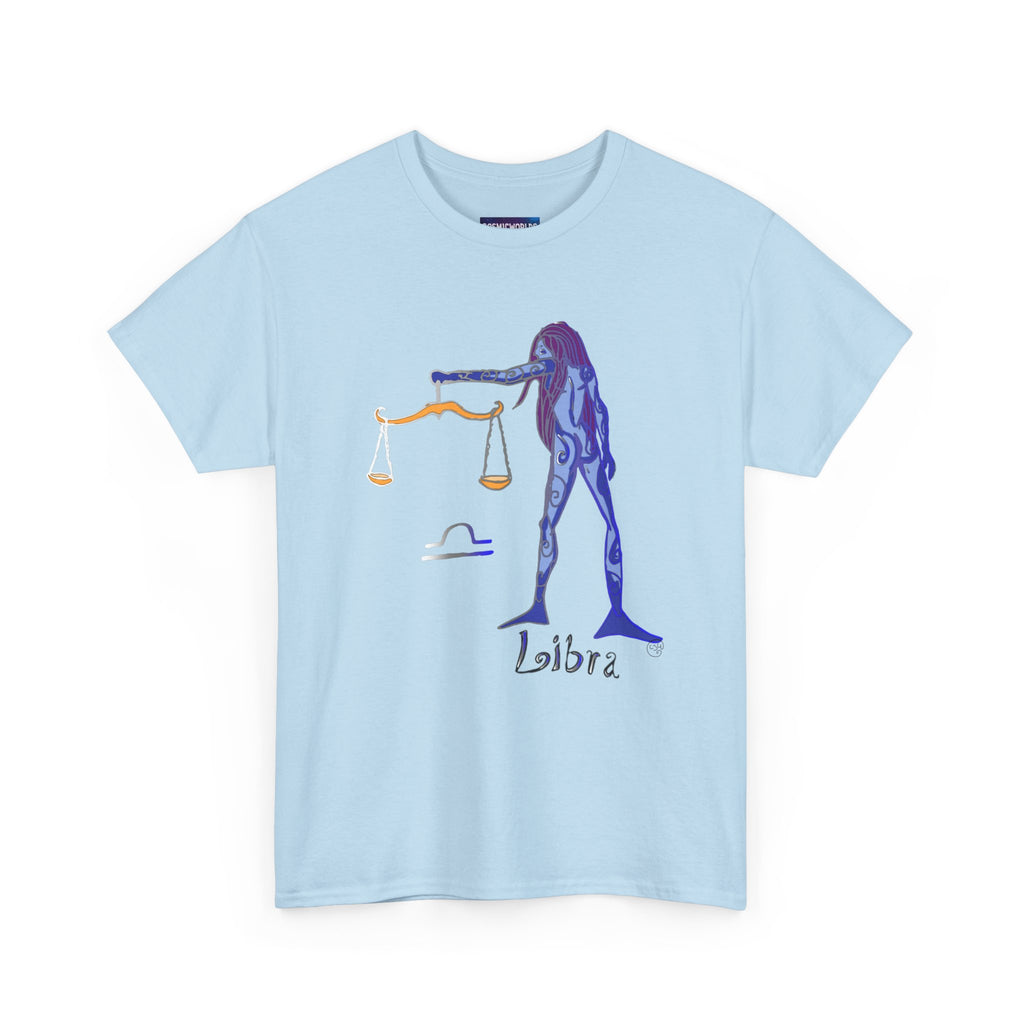 Libra Zodiac T-Shirt — Artistic Scales Astrology Tee