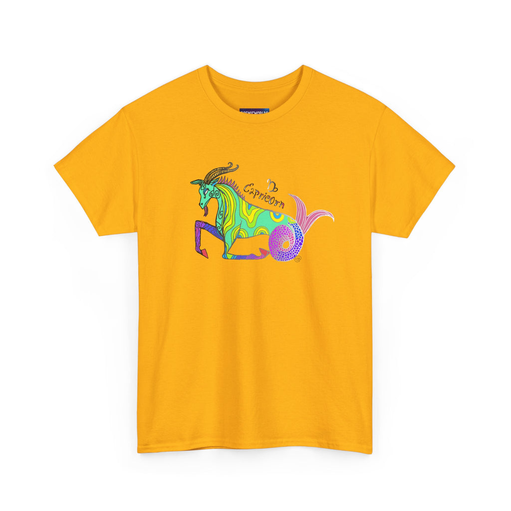 Capricorn Mythical Goat Tee — Colorful Zodiac Shirt