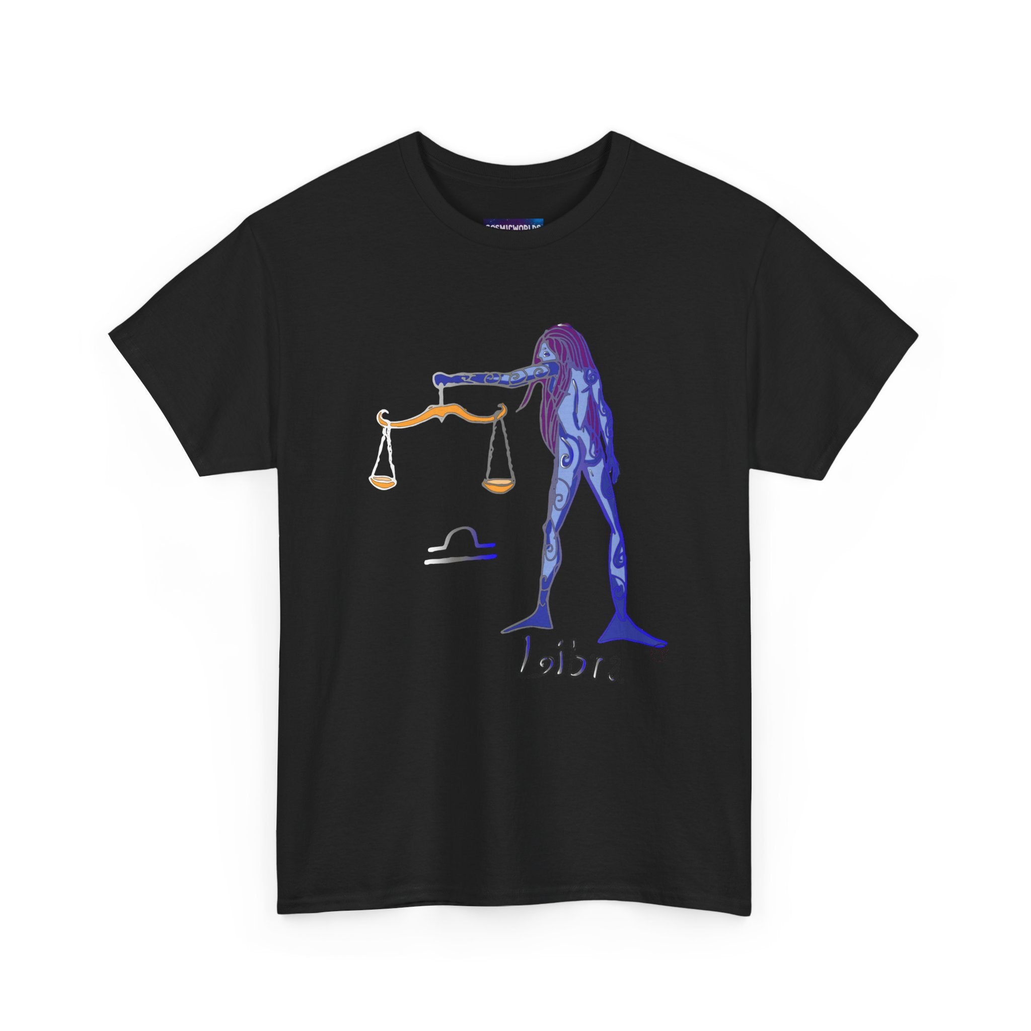 Libra Zodiac T-Shirt — Artistic Scales Astrology Tee