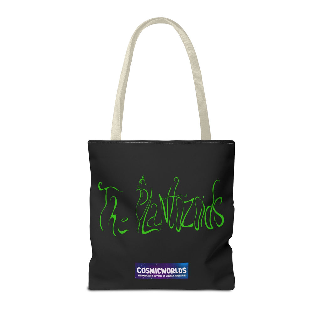 Psychedelic Garden Tote Bag — Colorful Alien Floral Art AOP