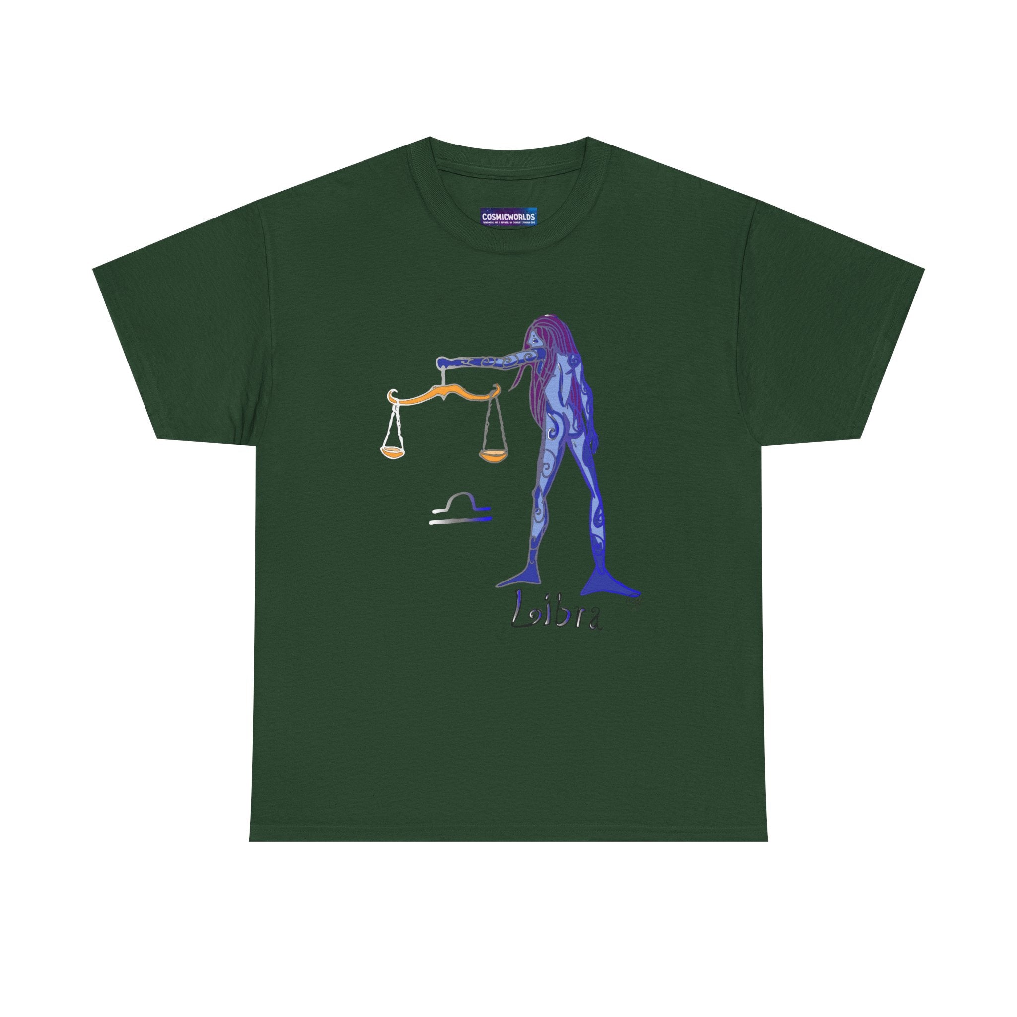 Libra Zodiac T-Shirt — Artistic Scales Astrology Tee