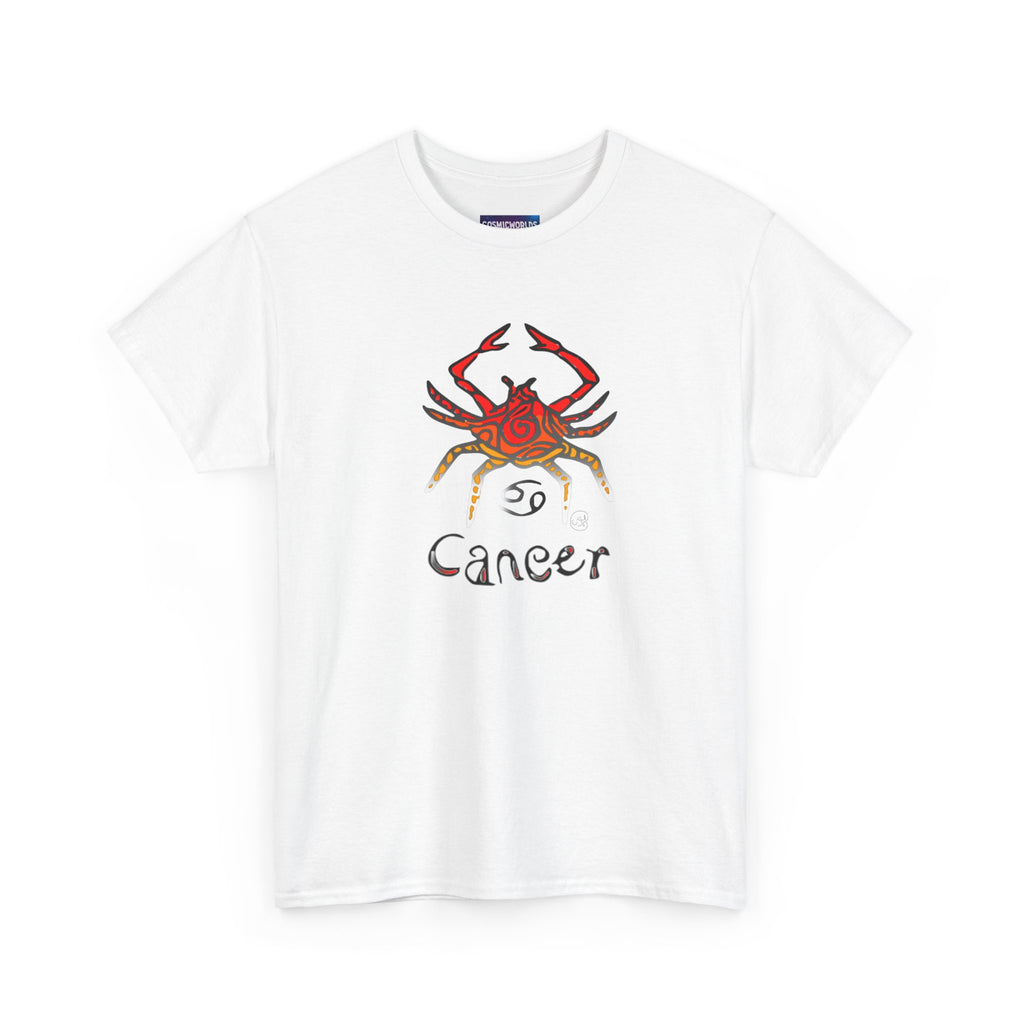 Cancer Zodiac T‑Shirt — Watercolor Crab Astrology Tee (Cancer)