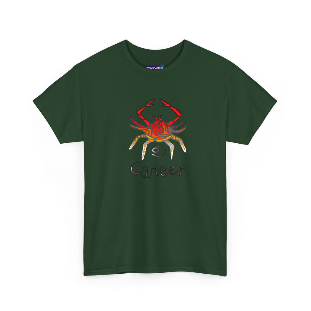 Cancer Zodiac T‑Shirt — Watercolor Crab Astrology Tee (Cancer)