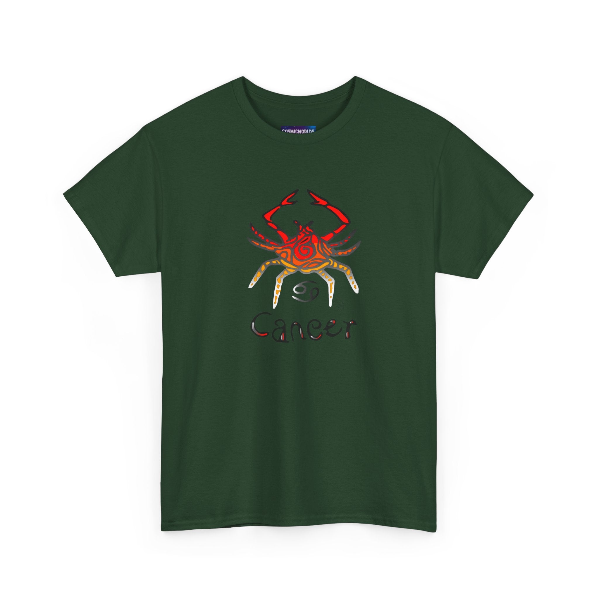 Cancer Zodiac T‑Shirt — Watercolor Crab Astrology Tee (Cancer)
