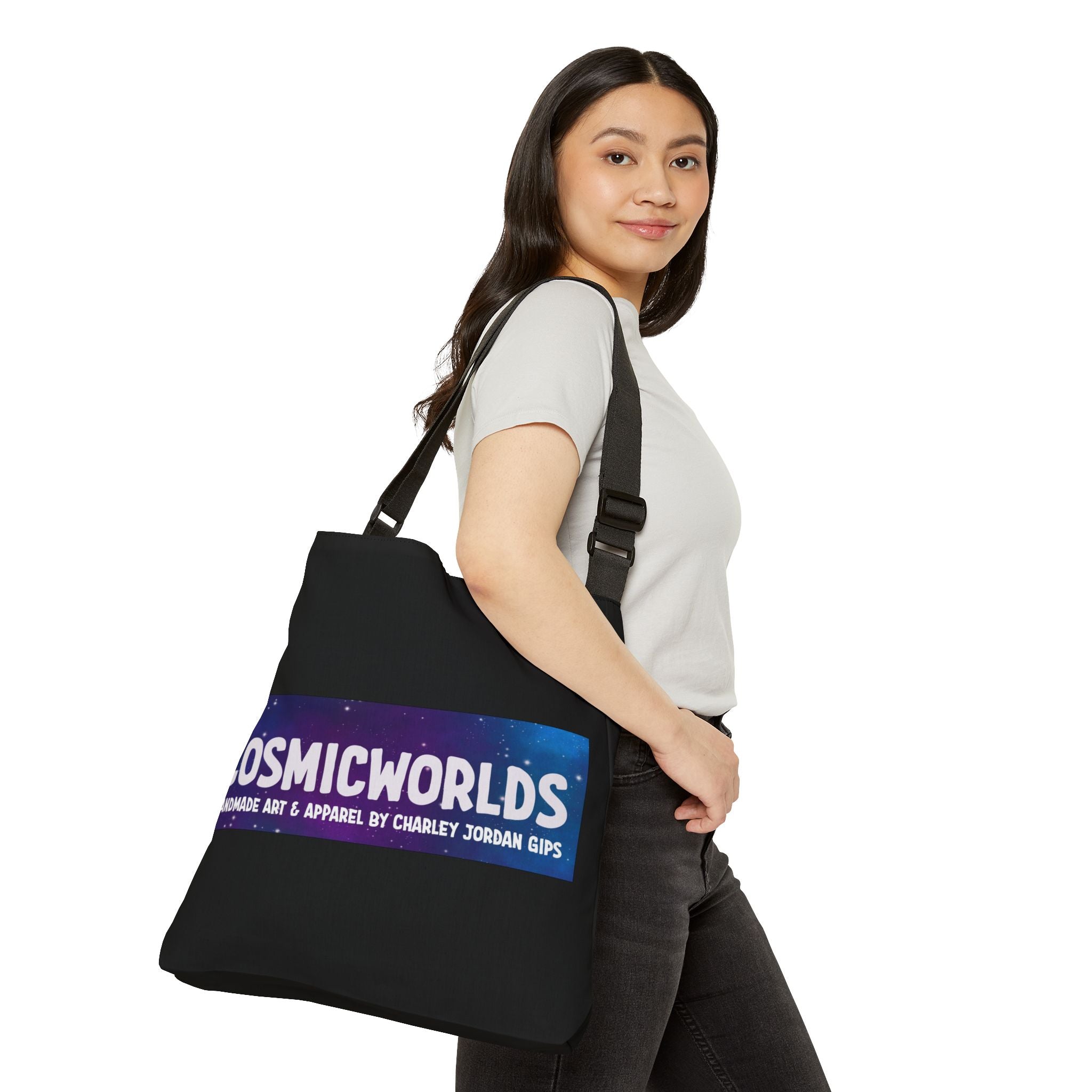 “I Am An Agent of Change” Adjustable Tote — Embrace Change, Self-Awareness Inspirational Tote Bag