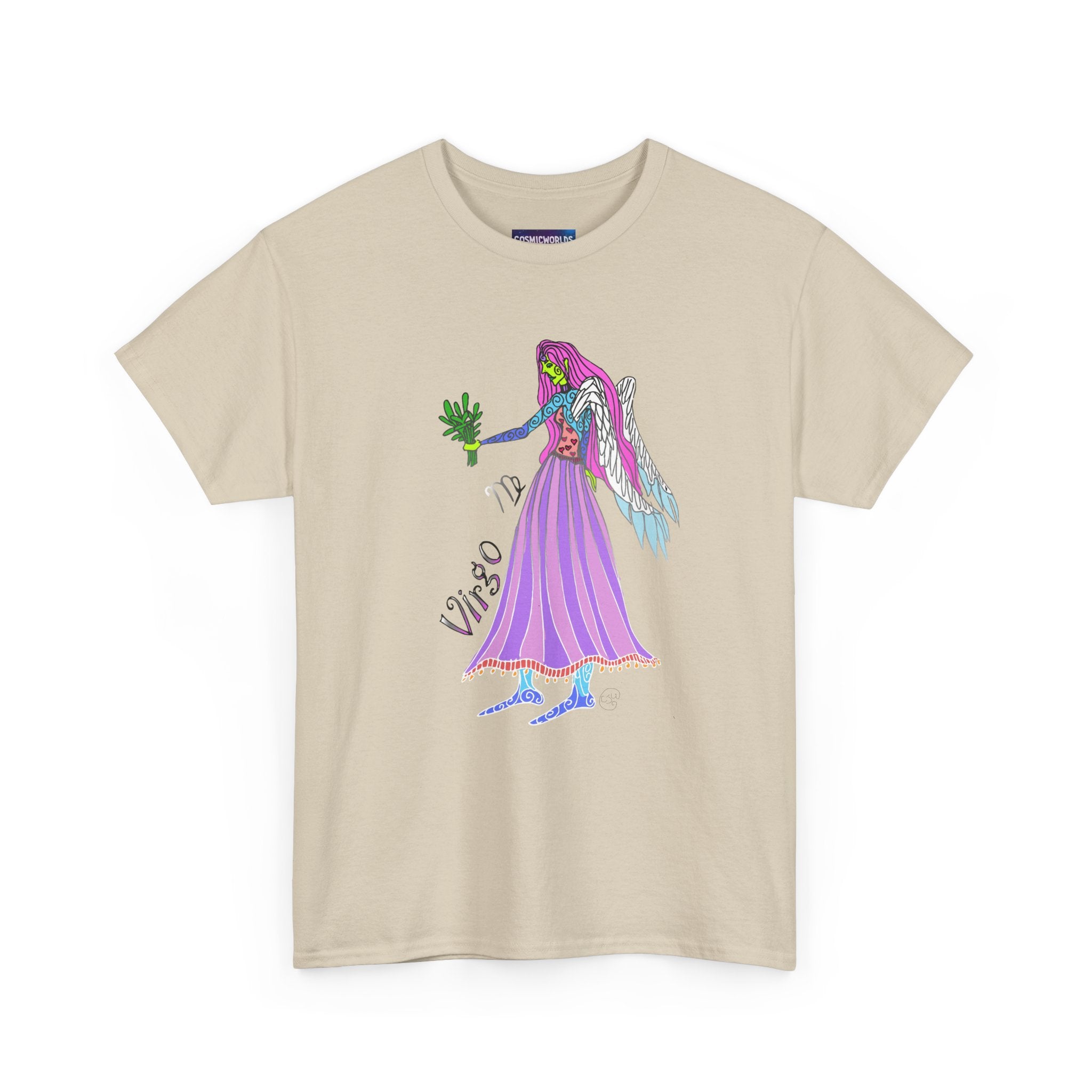 Virgo Zodiac Tee — Purple Virgo Girl Astrology T-Shirt