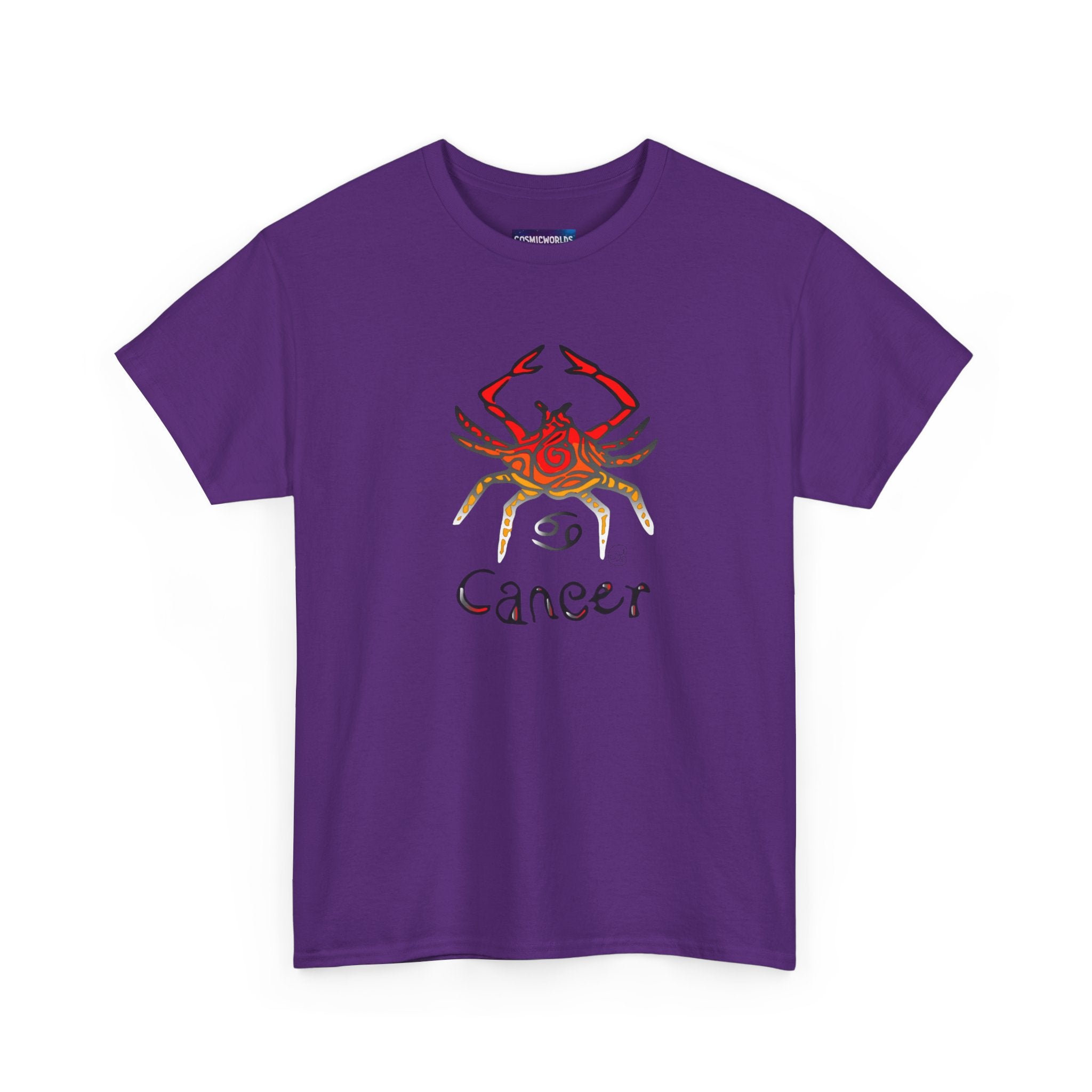 Cancer Zodiac T‑Shirt — Watercolor Crab Astrology Tee (Cancer)
