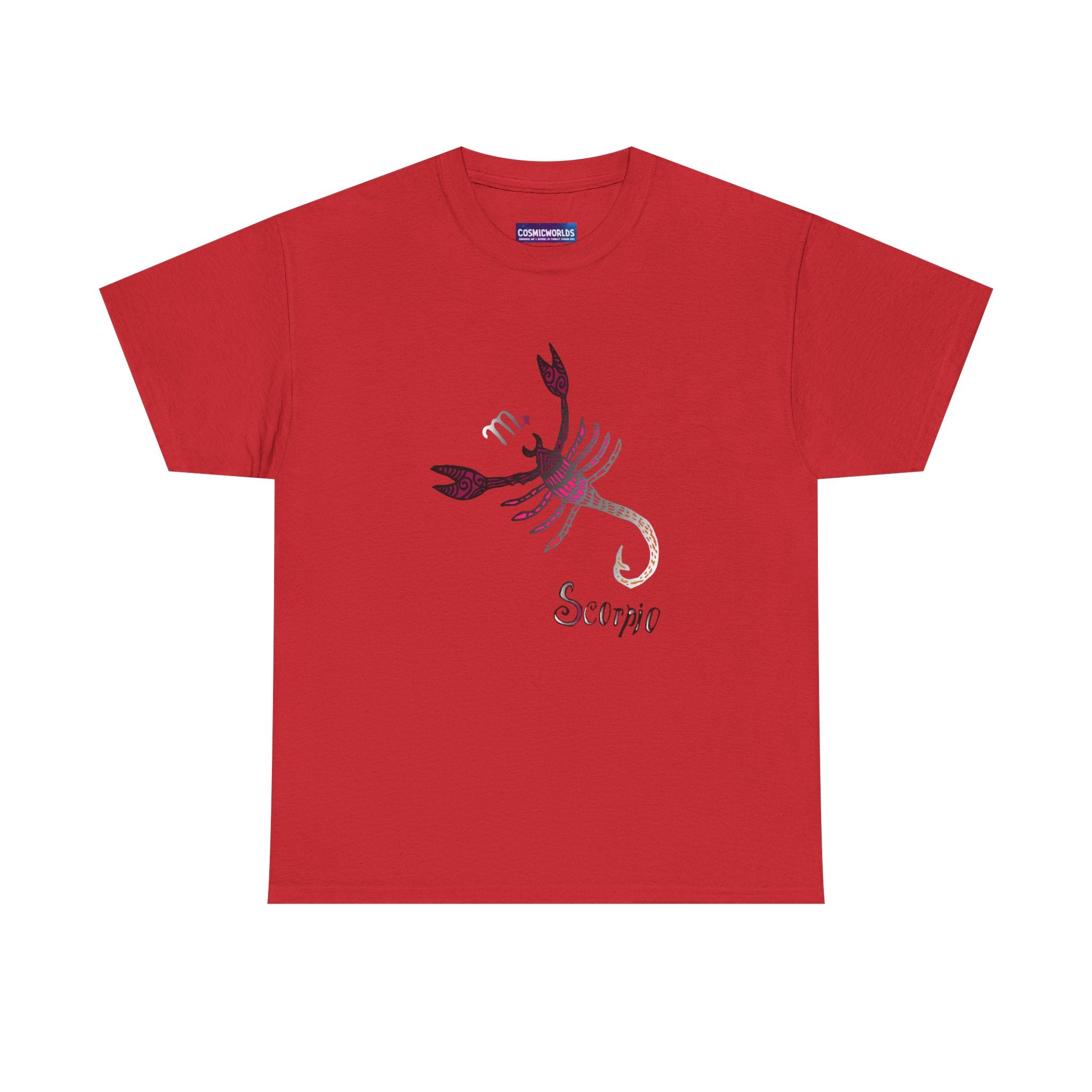 Scorpio Zodiac T‑Shirt — Stylized Scorpion Astrology Tee