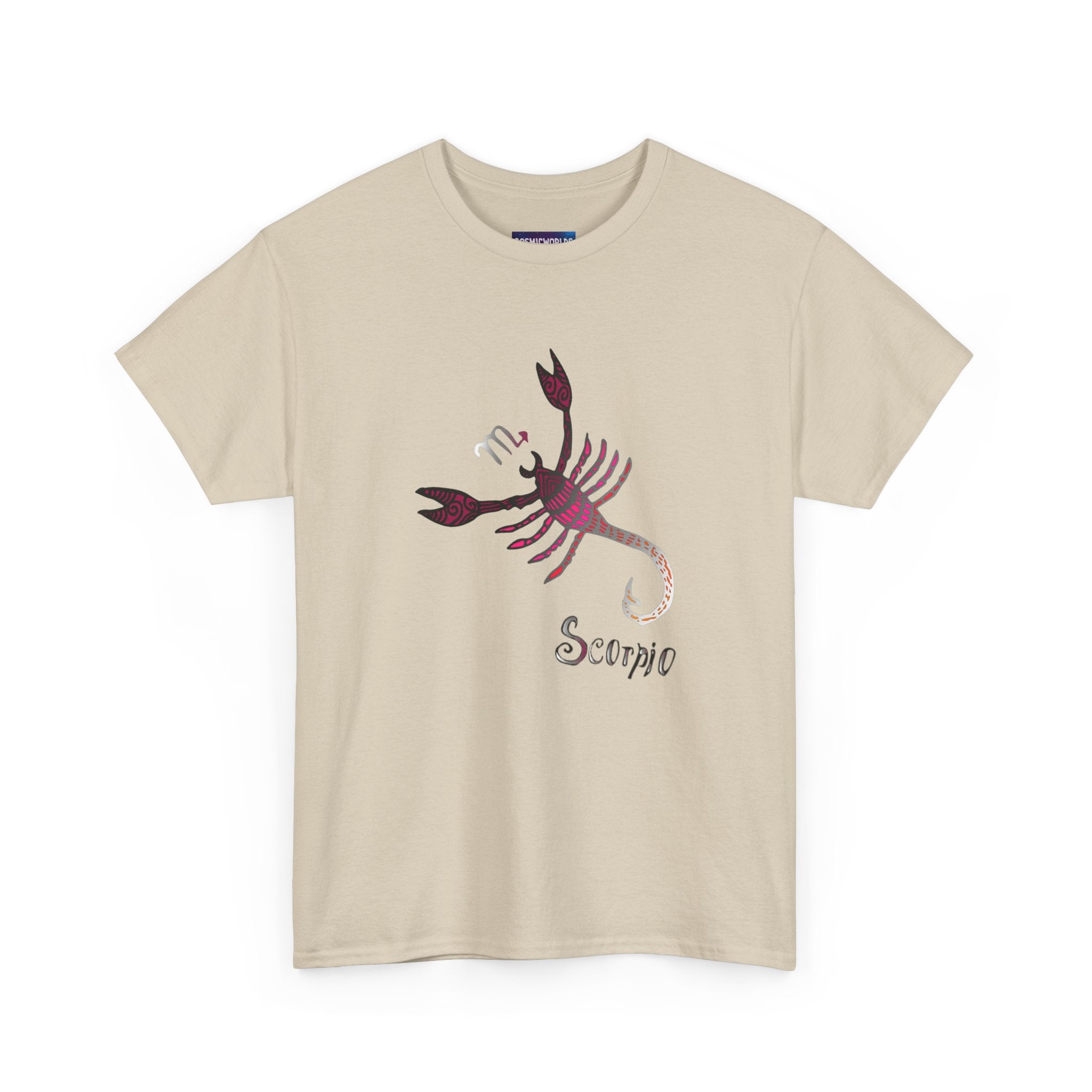 Scorpio Zodiac T‑Shirt — Stylized Scorpion Astrology Tee