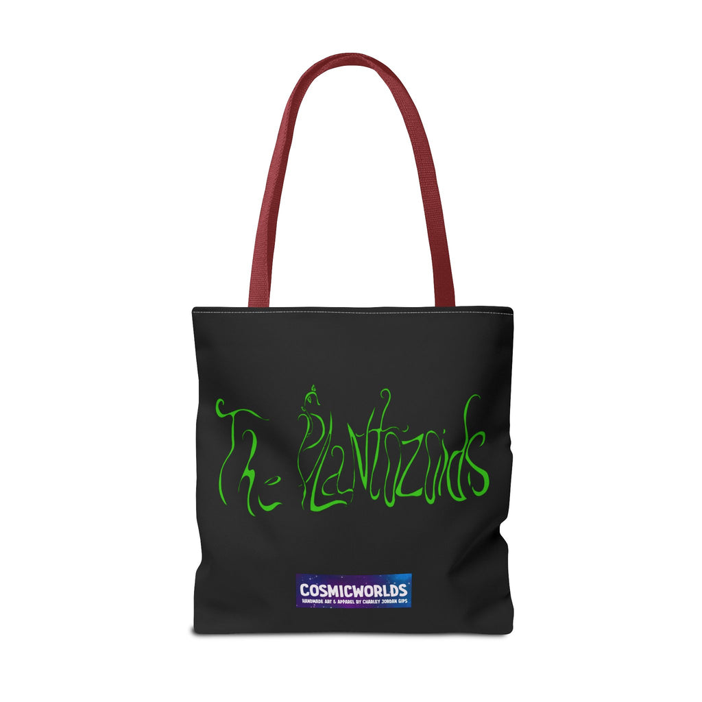 Psychedelic Garden Tote Bag — Colorful Alien Floral Art AOP