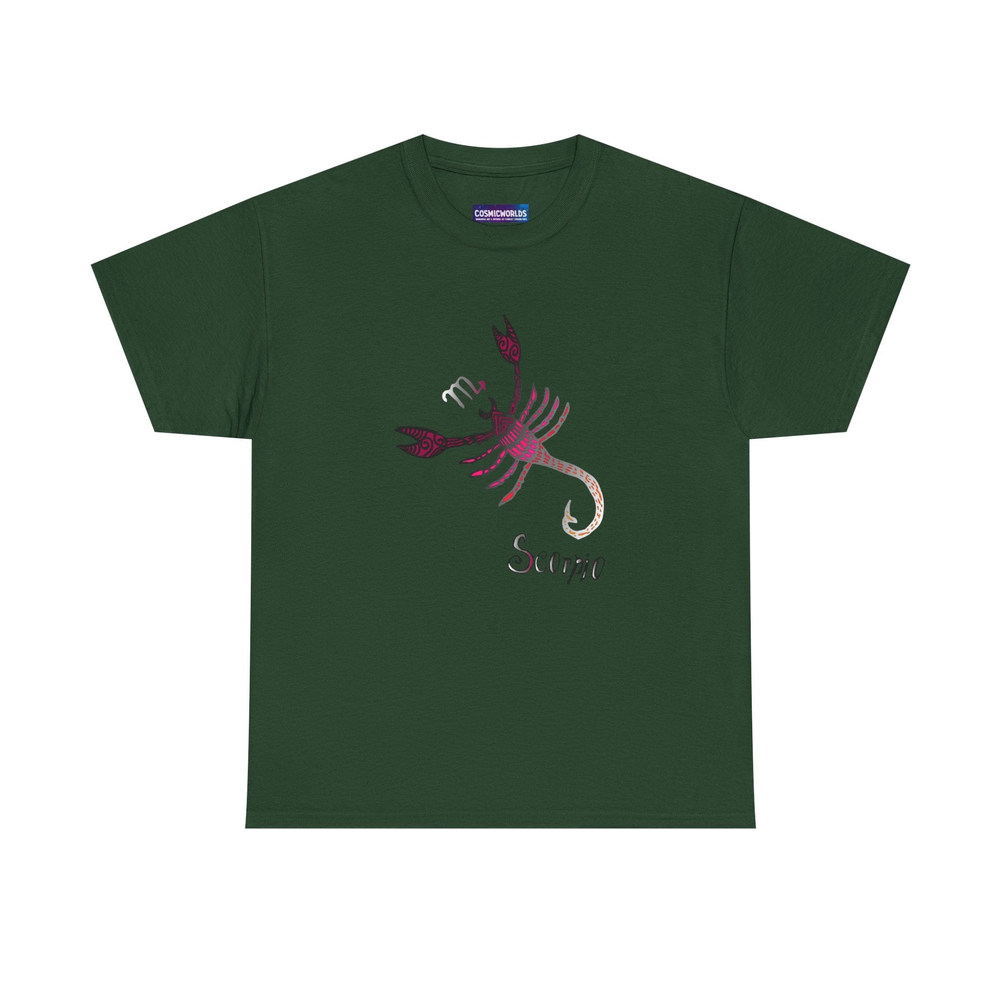 Scorpio Zodiac T‑Shirt — Stylized Scorpion Astrology Tee