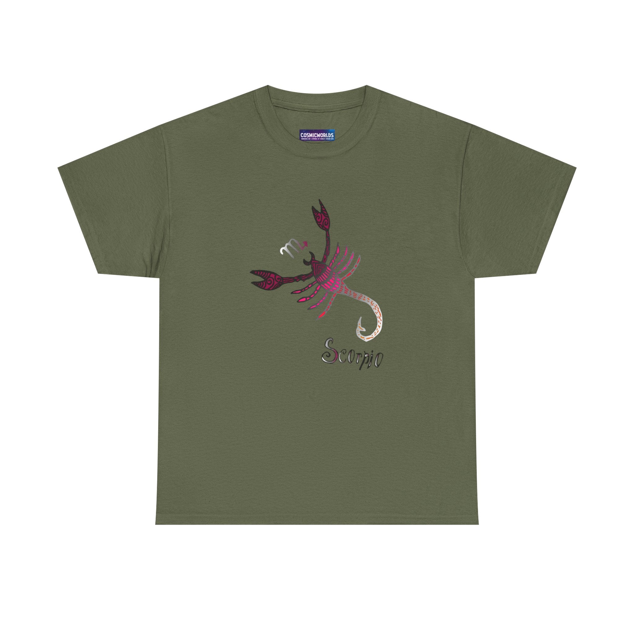 Scorpio Zodiac T‑Shirt — Stylized Scorpion Astrology Tee