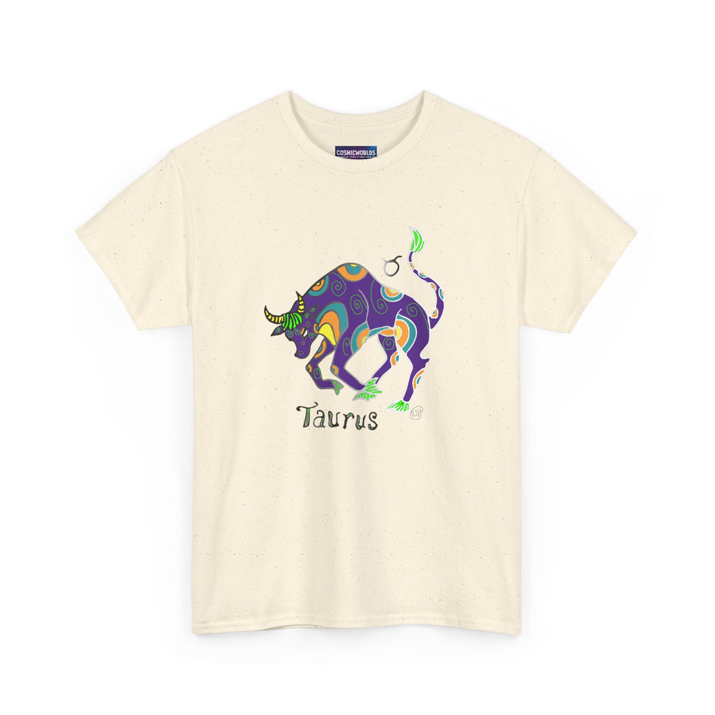 Taurus Bull Zodiac T-Shirt — Colorful Astrological Tee for Taurus Birthday Gifts