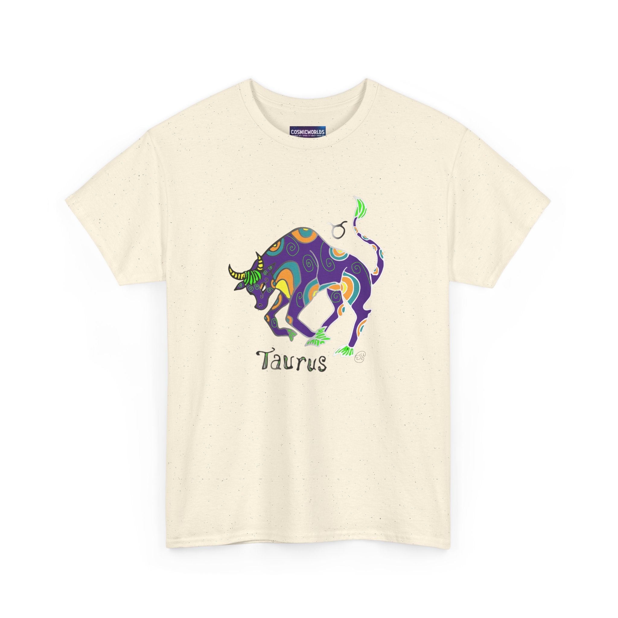 Taurus Bull Zodiac T-Shirt — Colorful Astrological Tee for Taurus Birthday Gifts