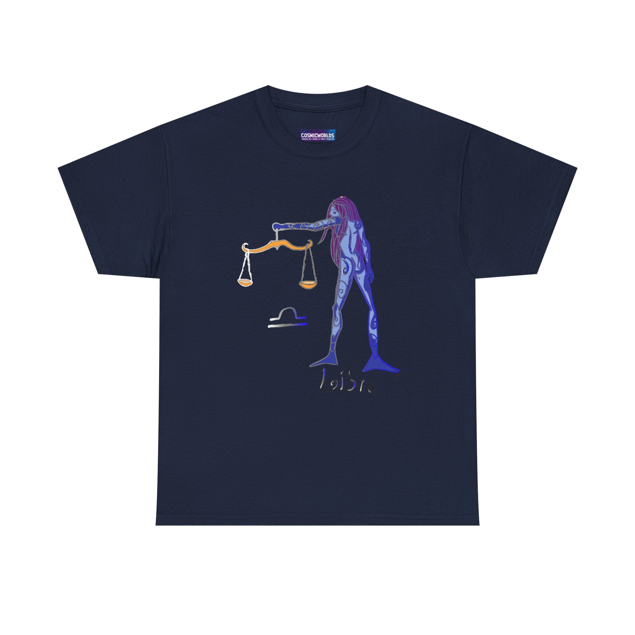 Libra Zodiac T-Shirt — Artistic Scales Astrology Tee