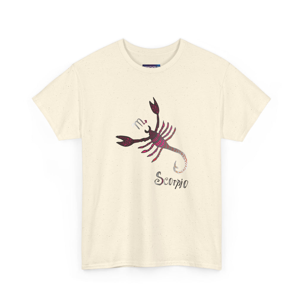 Scorpio Zodiac T‑Shirt — Stylized Scorpion Astrology Tee