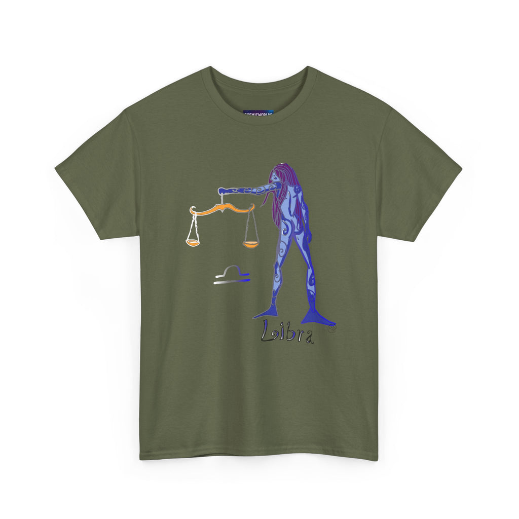 Libra Zodiac T-Shirt — Artistic Scales Astrology Tee