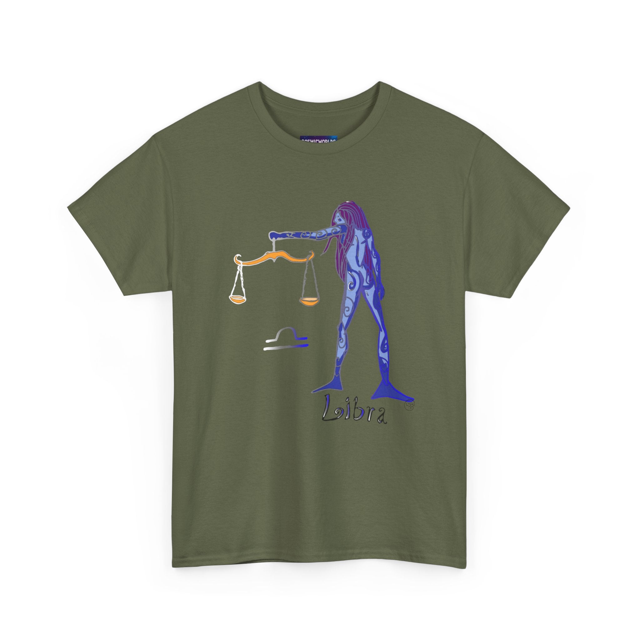 Libra Zodiac T-Shirt — Artistic Scales Astrology Tee